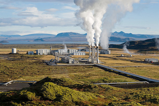 Nesjavellir Geothermal Power Station near Reykjavik, Iceland