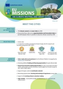 欧州委員会、気候中立とスマートシティを牽引する100都市を発表