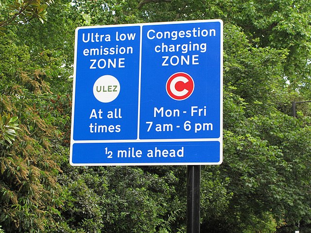 ロンドン：車の超低排出ゾーンをロンドン市全域に拡大  2023年８月から実施